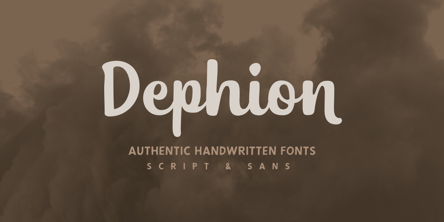 Schriftart Dephion